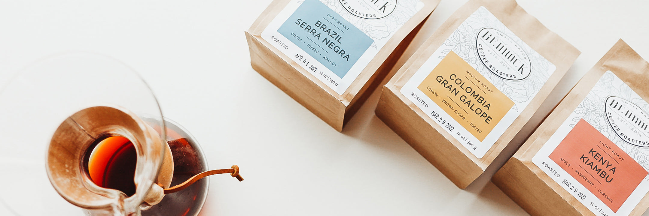 Coffee bags with chemex