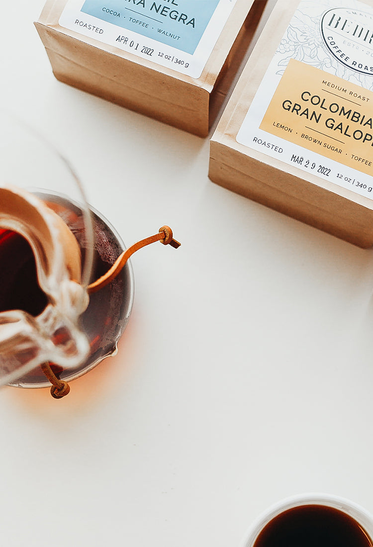 Coffee bags with chemex