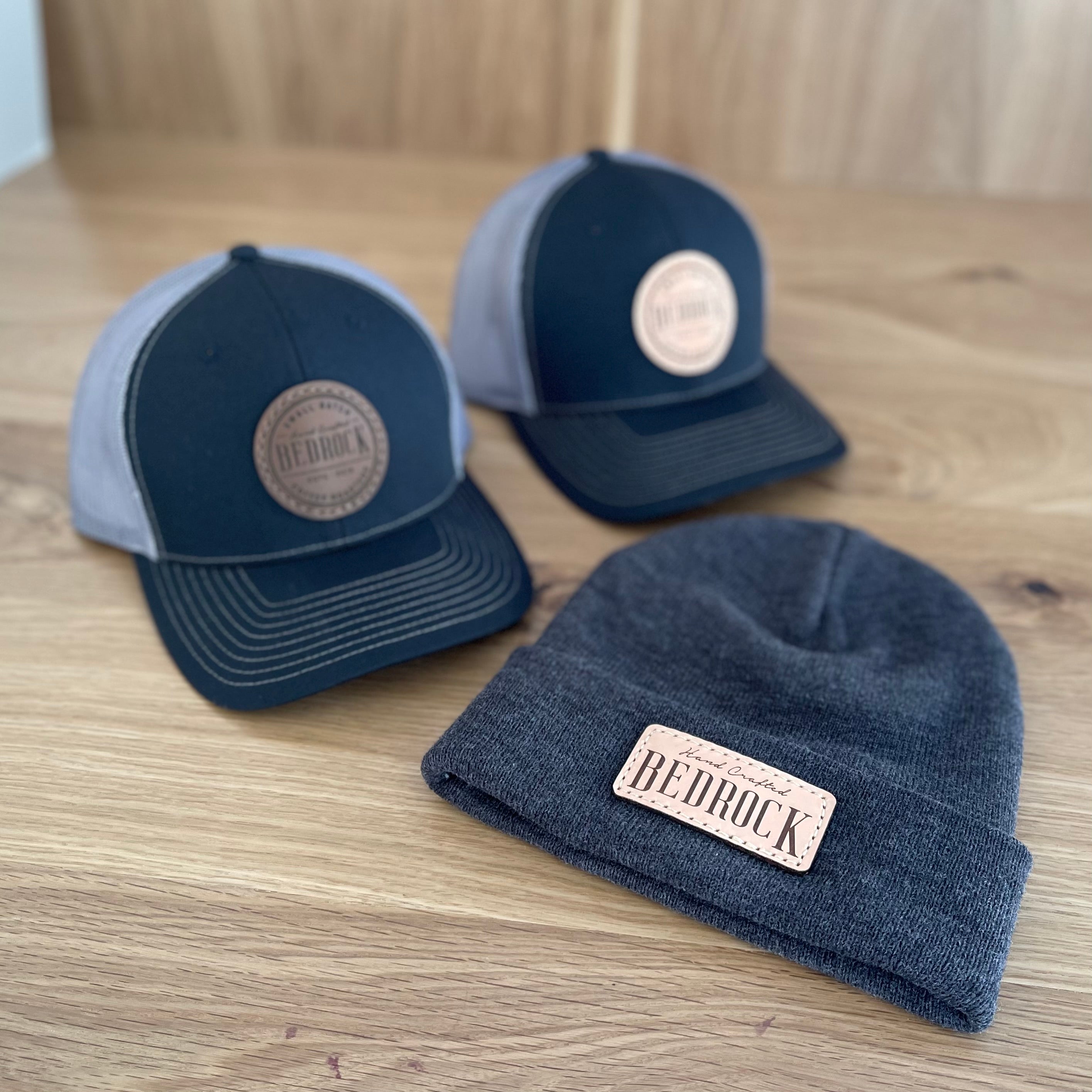 Leather Patch Beanie