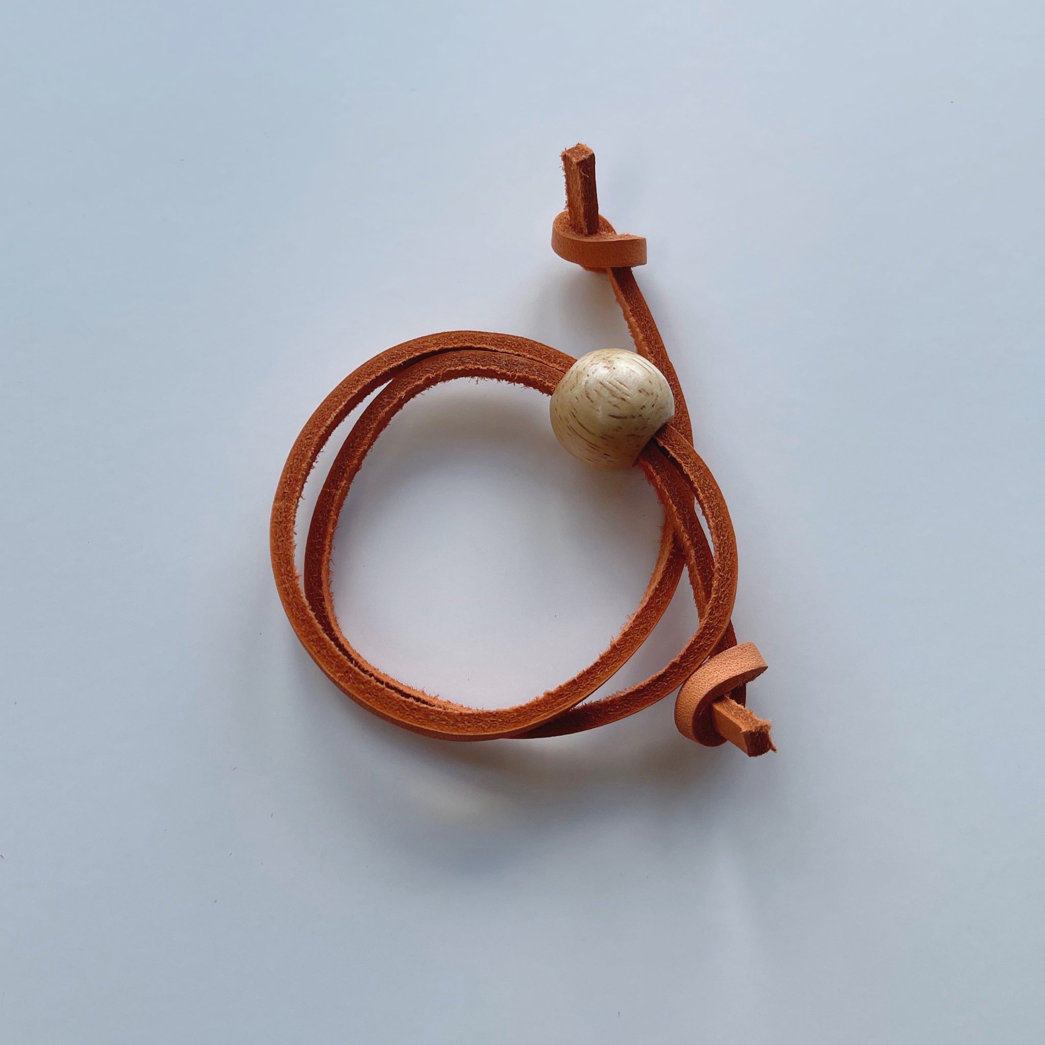 CHEMEX® 24" Rawhide and Wooden Bead